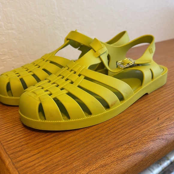 Melissa lime green/yellow jelly sandals, fisherman/possession - Picture 4 of 10